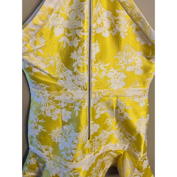 Alexis Solana Yellow Jacquard Mini Dress - Picture 8 of 11